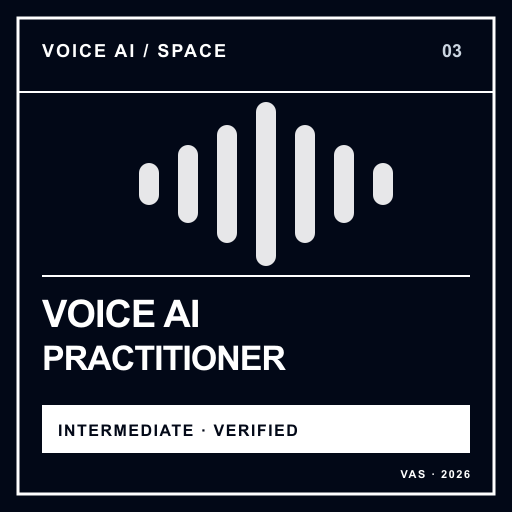 Voice AI Practitioner credential badge
